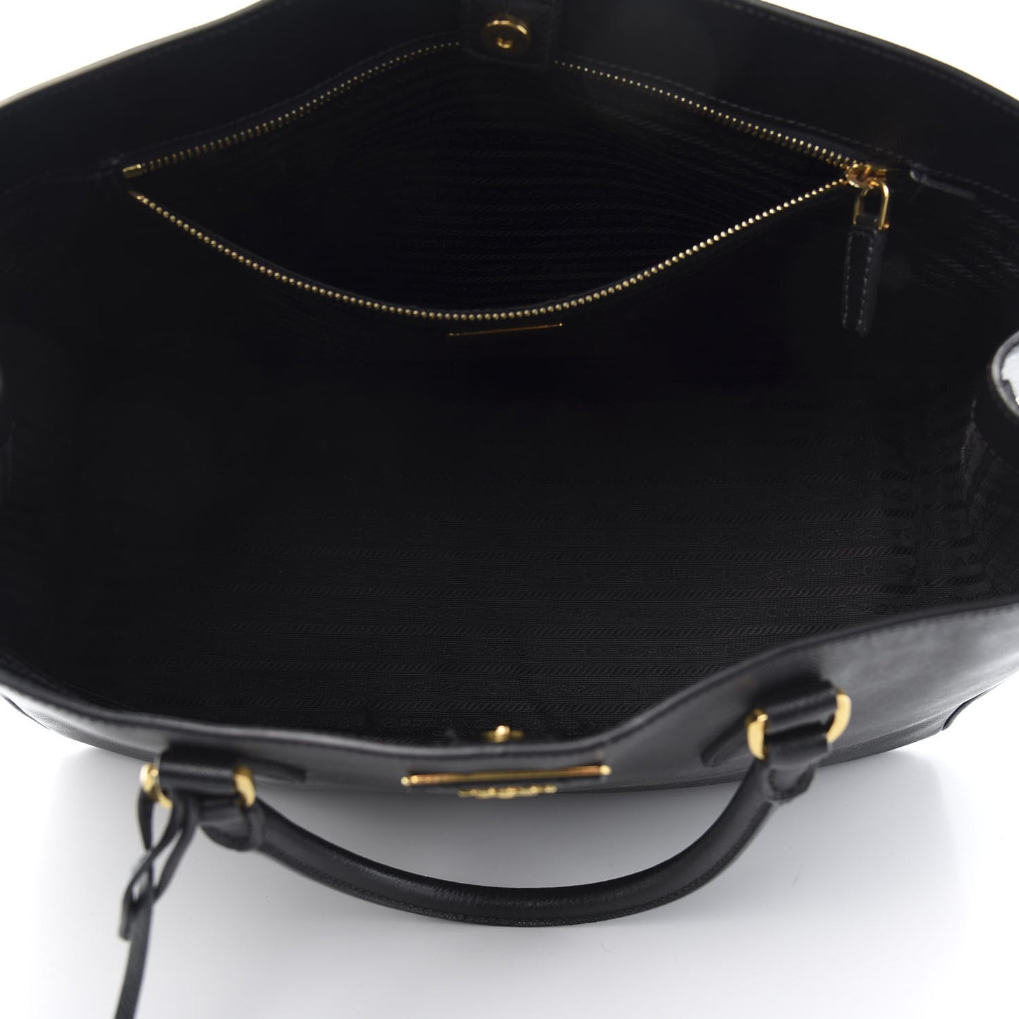 Saffiano Lux Large Tote Black