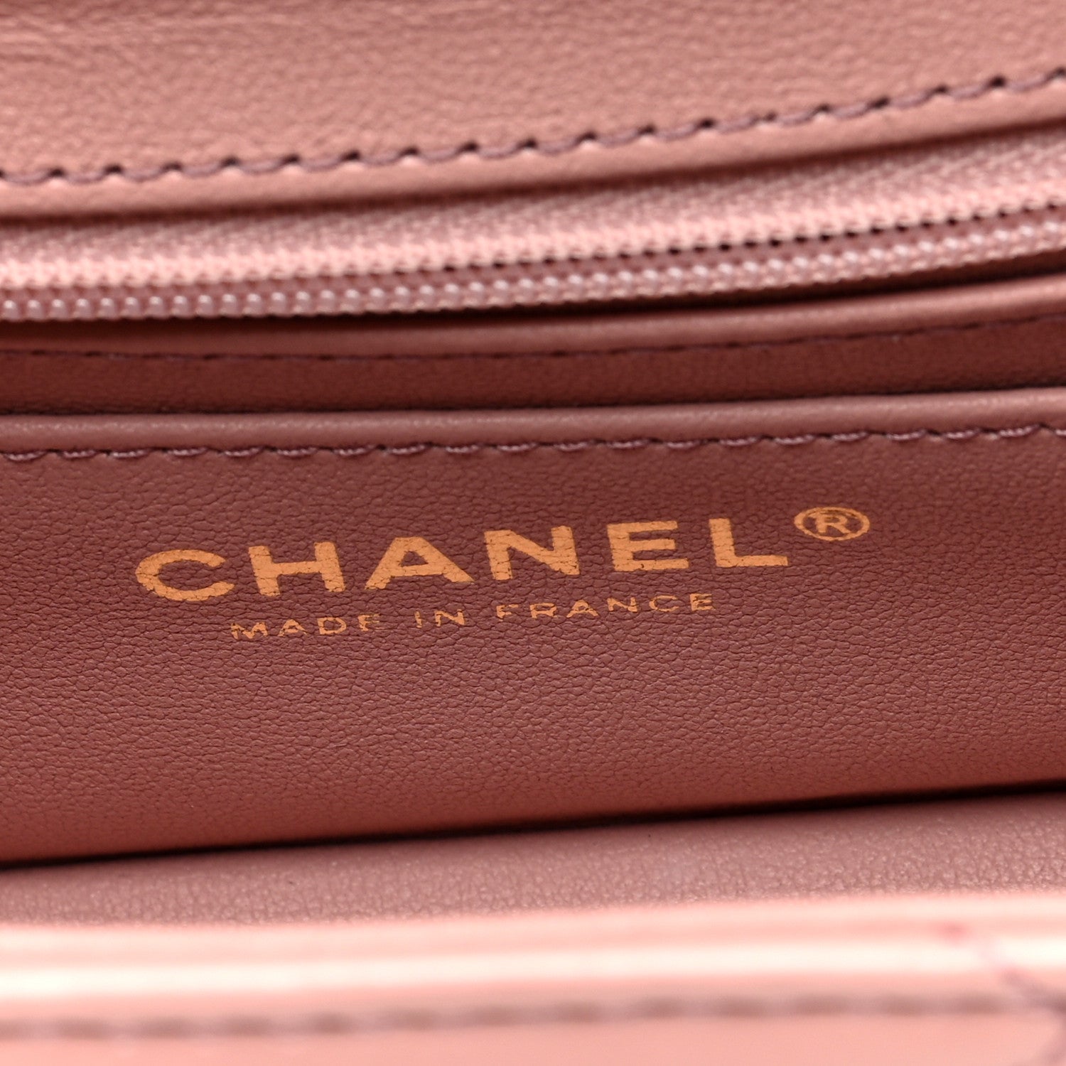 Chanel Shiny Calfskin Quilted CC Handle Vanity Flap Bag Pink 6 of 11