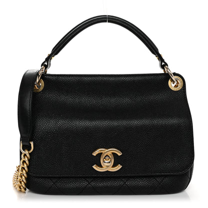 Chanel Caviar Quilted Mini Top Handle Flap Black 1 of 10