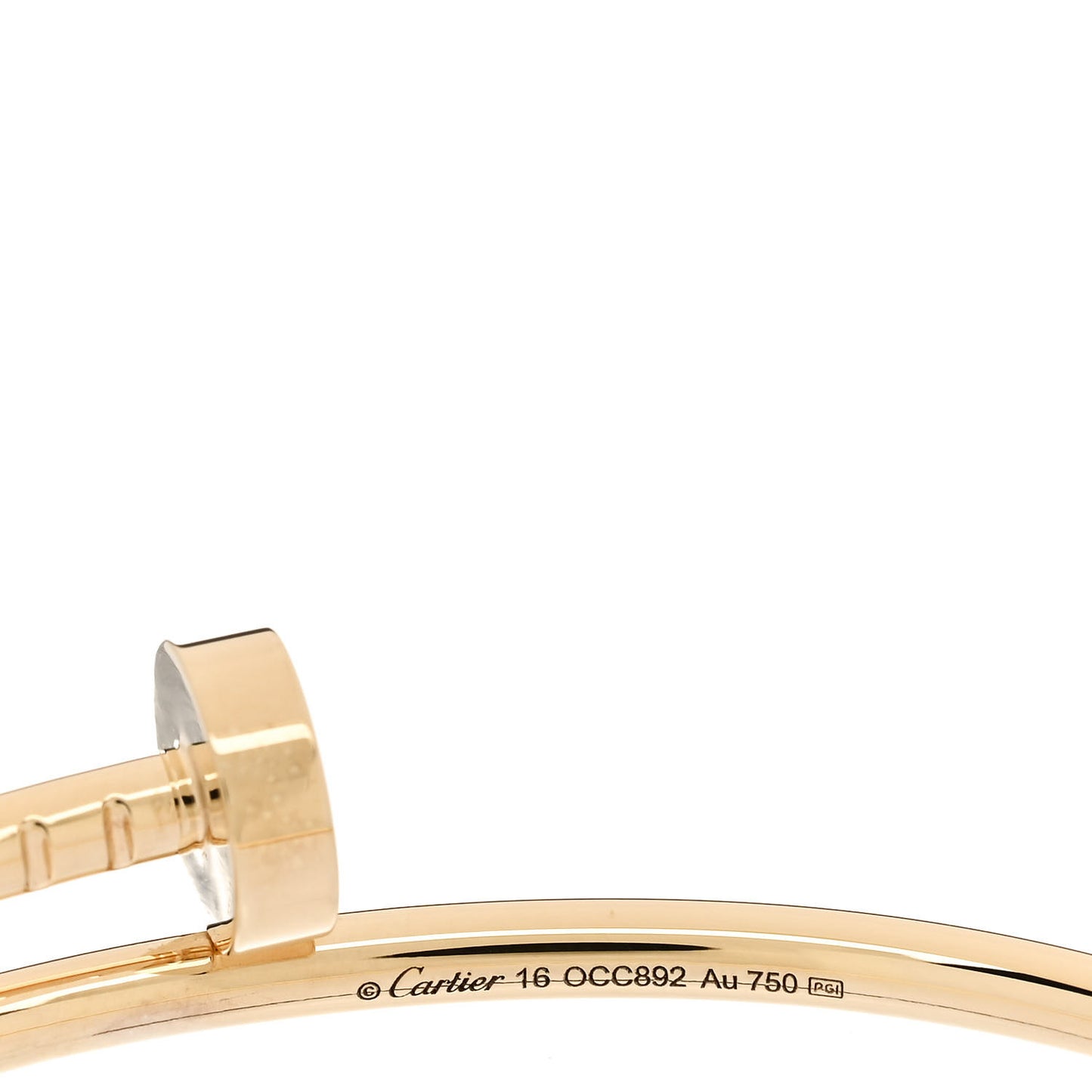 18K Yellow Gold Small Juste Un Clou Bracelet 16