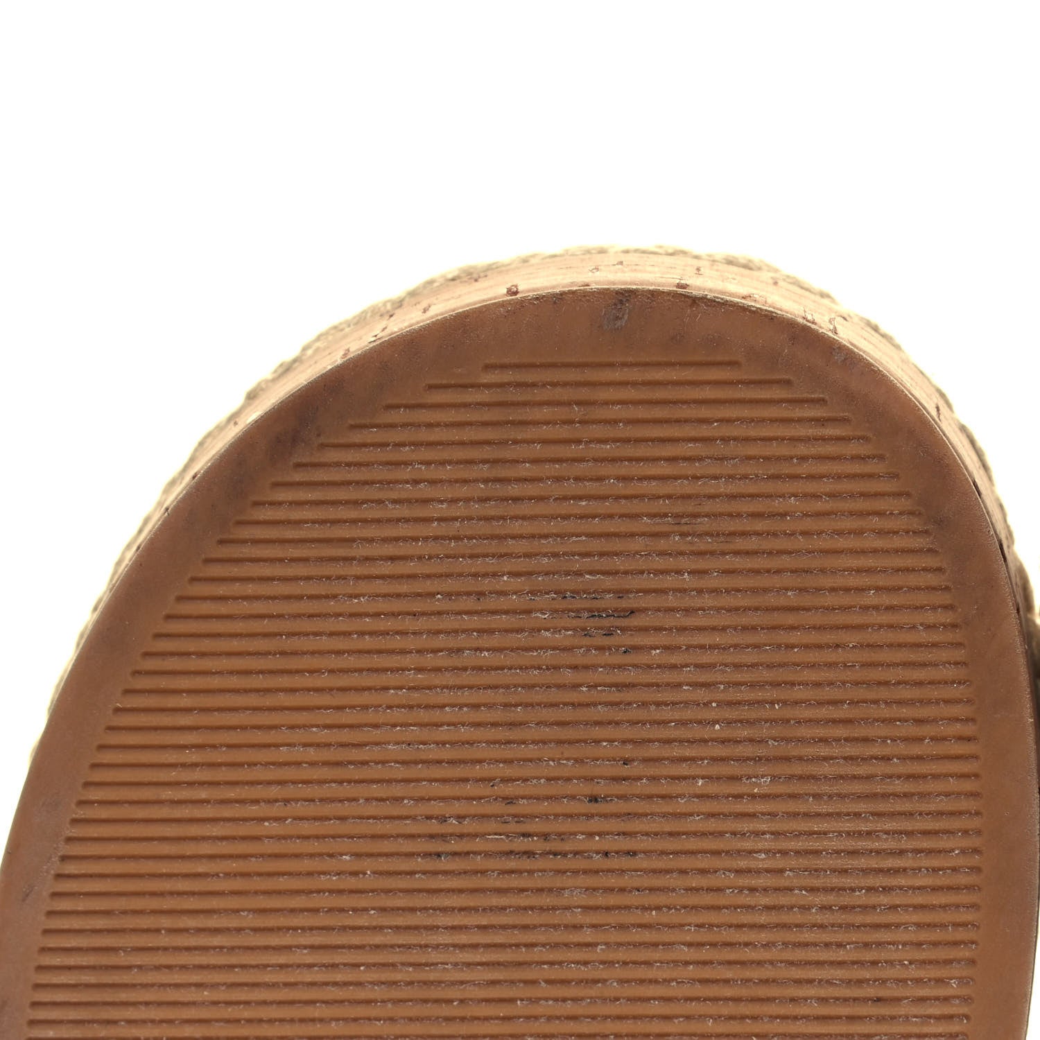Chanel Cord Lambskin Quilted Logo Sandals 38 Beige 8 of 10