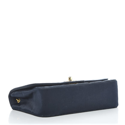 Chanel Satin Quilted Mini Evening Flap Navy 4 of 11