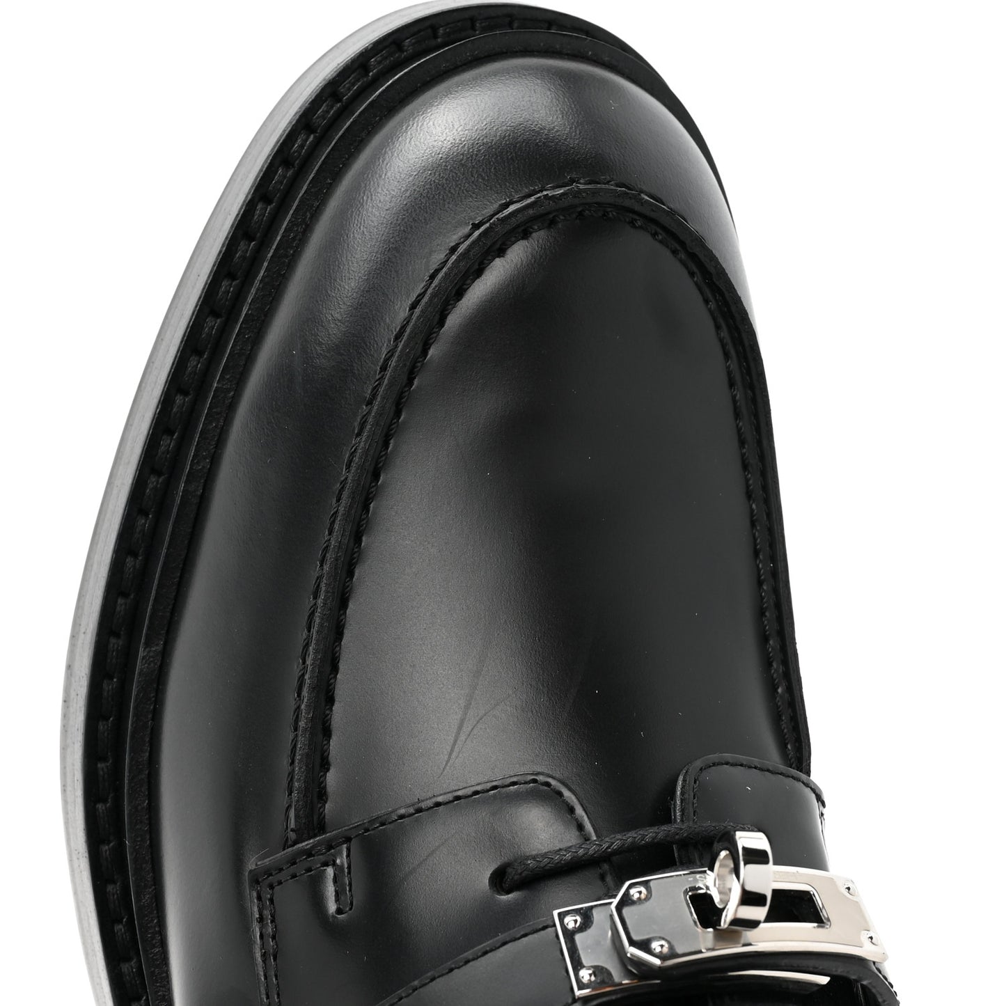 Glossed Calfskin First Oxford 39.5 Black