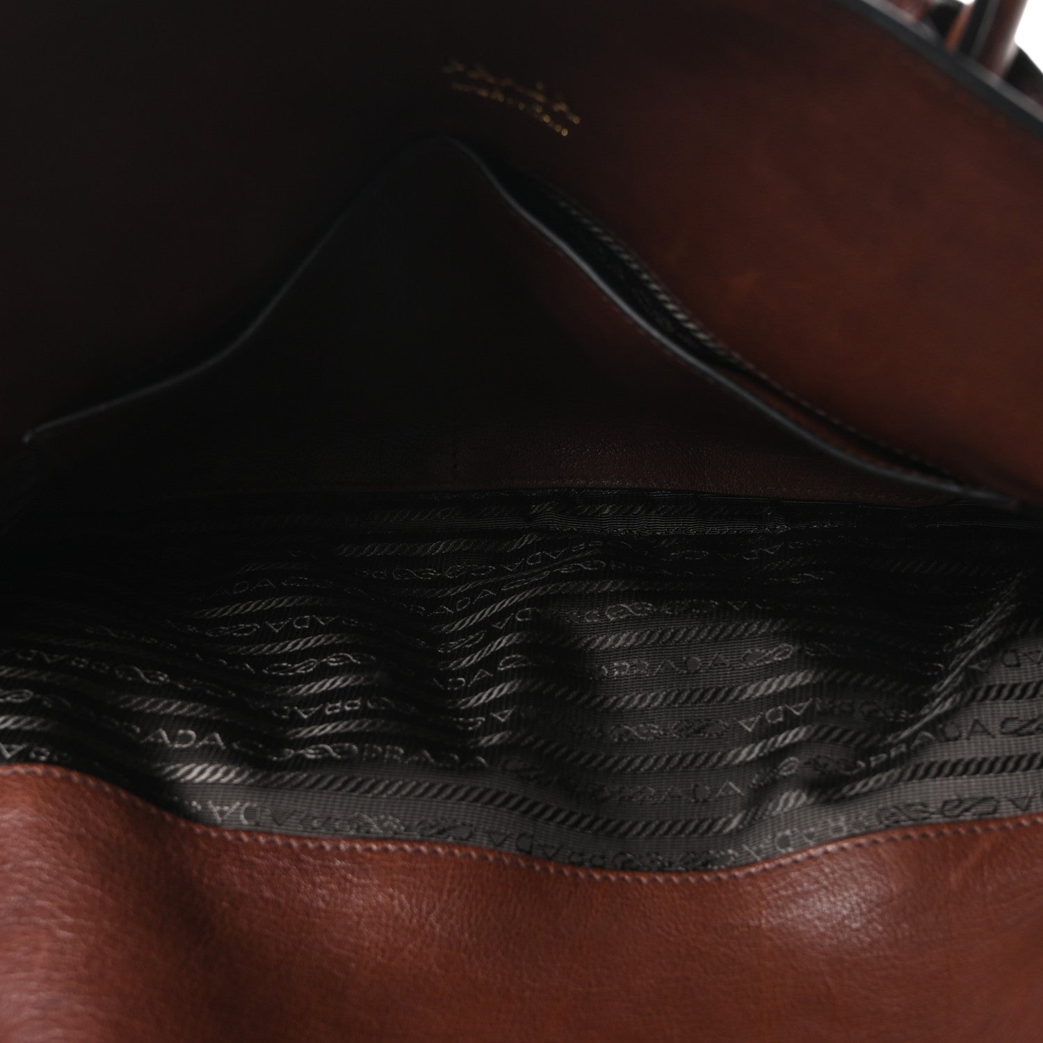 Prada Buffalo Large Signet Tote Cocoa 5 of 9