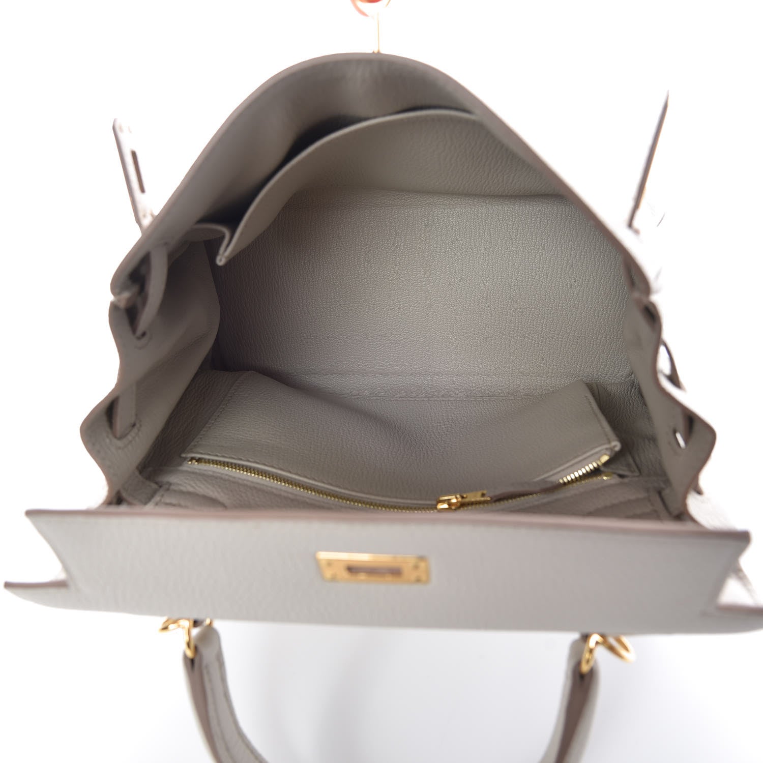 Hermes Togo Kelly Retourne 25 Craie 8 of 55