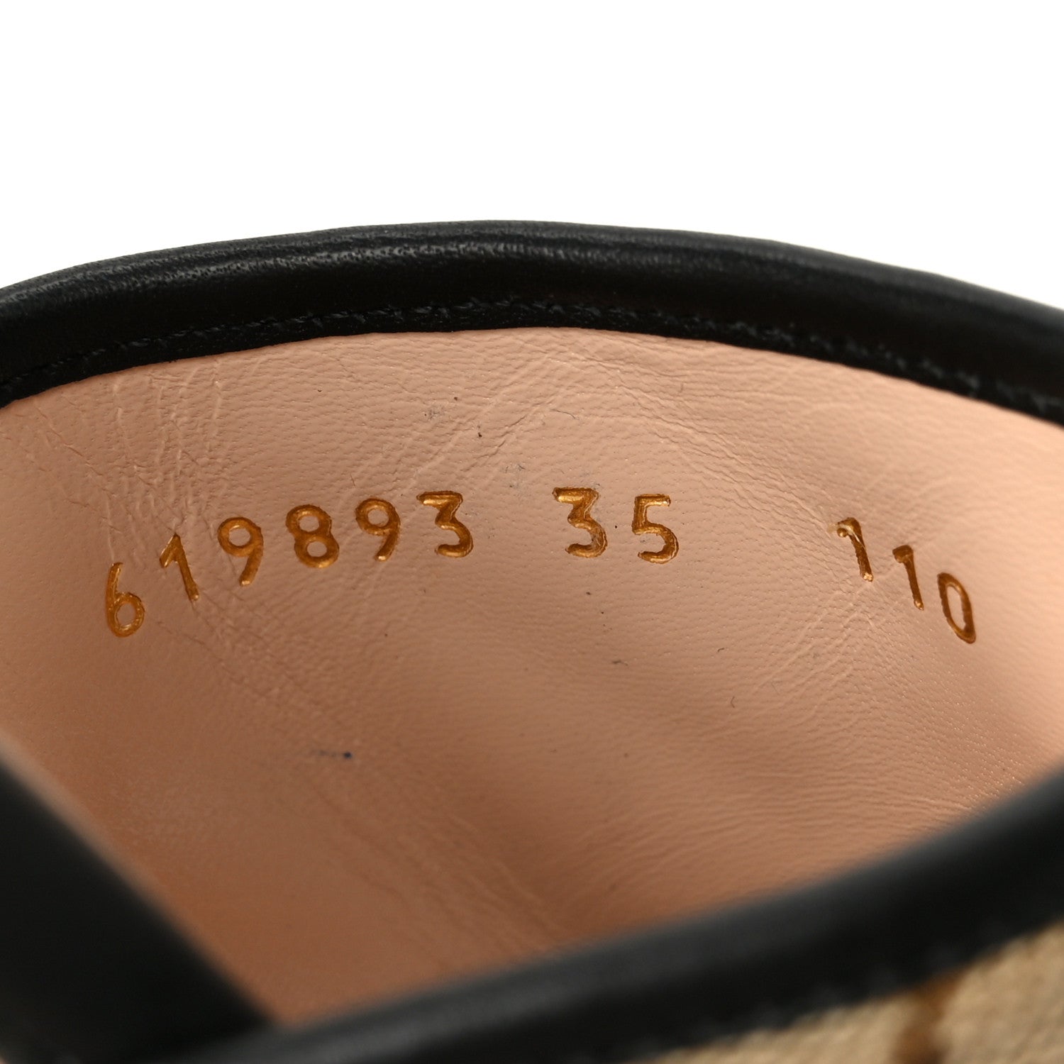 Gucci Monogram Matelasse Diagonal GG Marmont Flat Slide Sandals 35 Beige Ebony Black 9 of 10