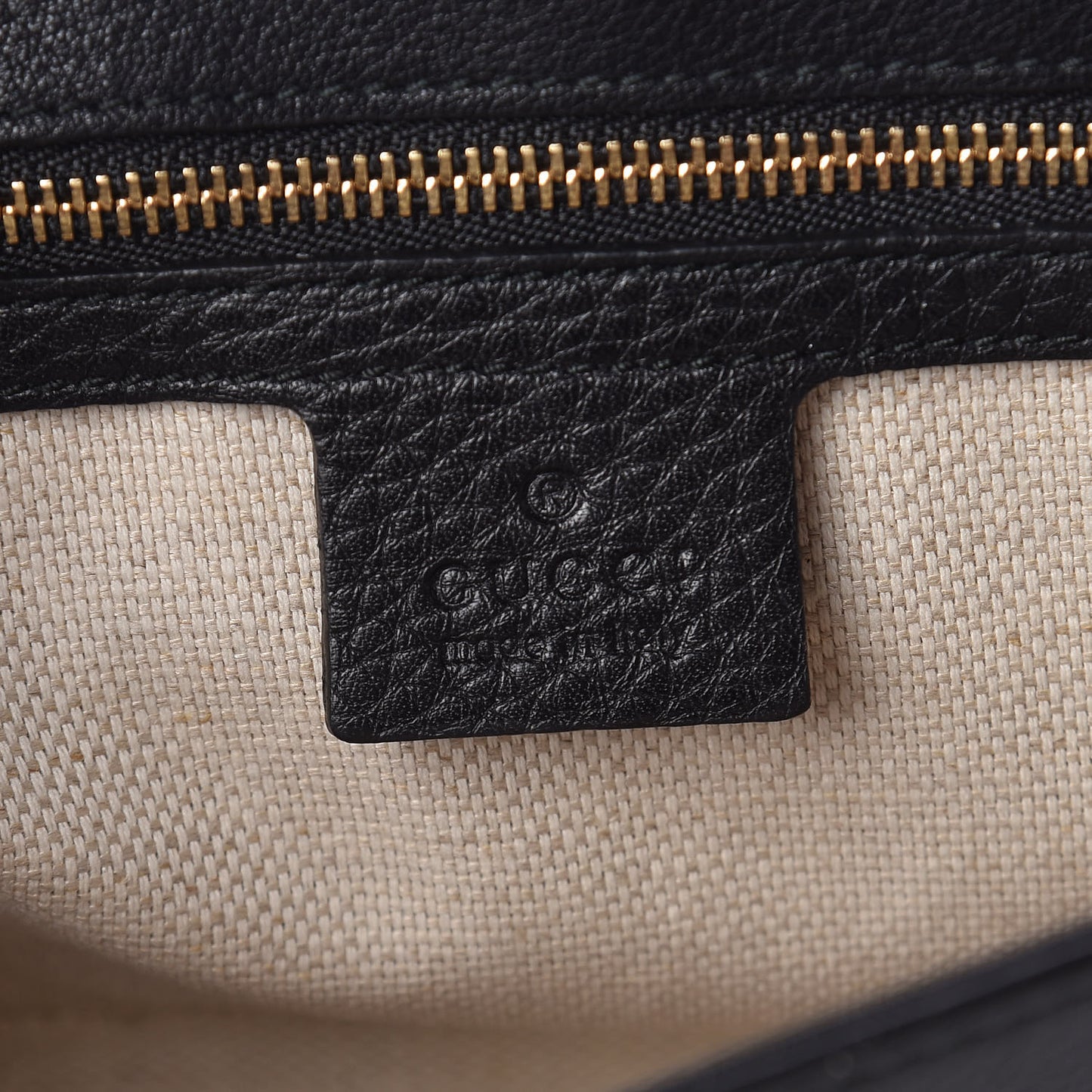 Pebbled Calfskin Medium Soho Flap Crossbody Black