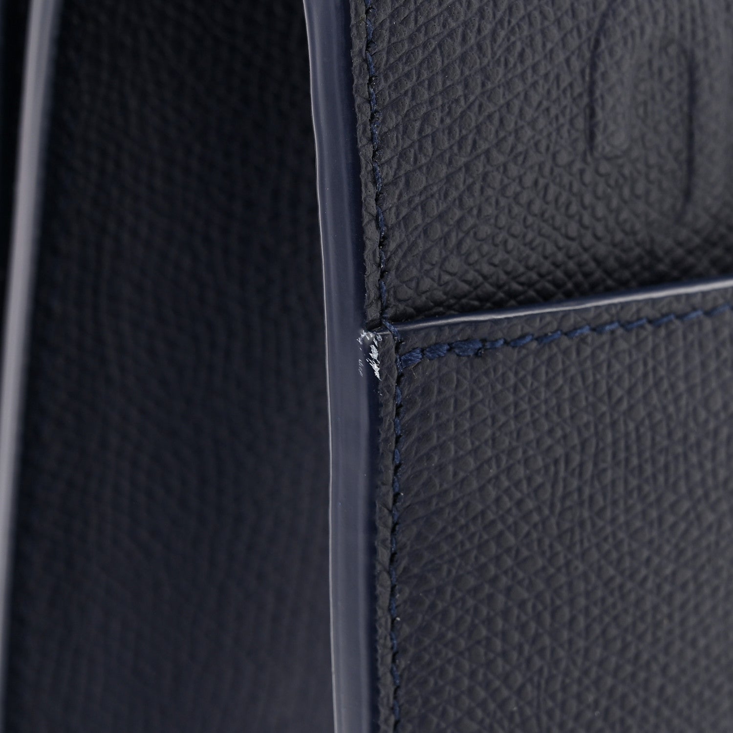 Christian Dior Ultra Matte Grained Calfskin 30 Montaigne Flap Bag Navy 11 of 12