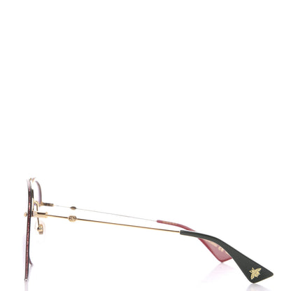 Gucci Glitter Aviator Sunglasses GG0351S Red 2 of 8