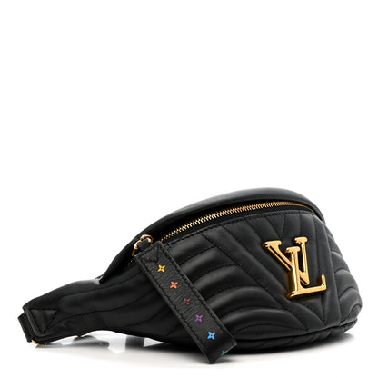 Louis Vuitton Calfskin Quilted New Wave Bumbag Black 4 of 12