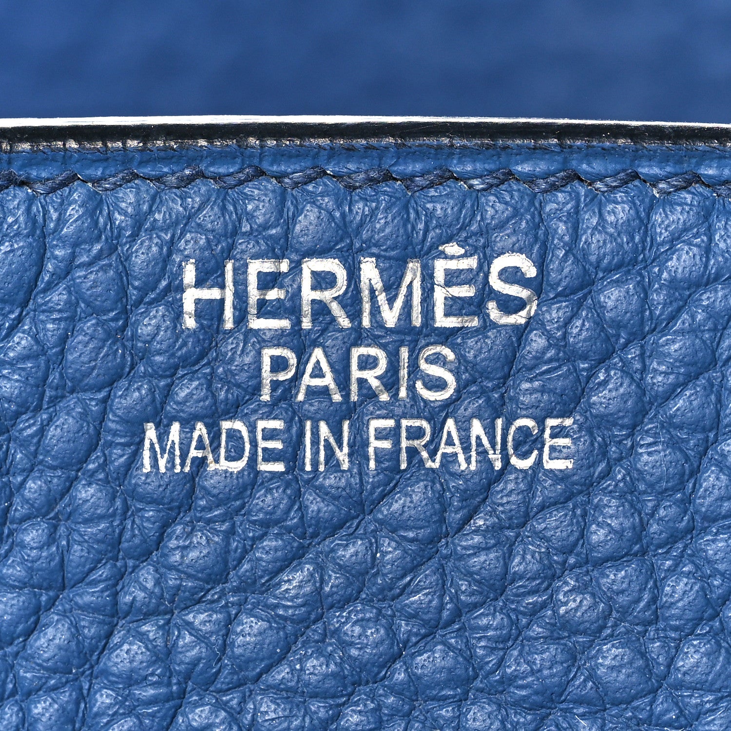 Hermes Taurillon Clemence Birkin 35 Bleu Brighton 21 of 43