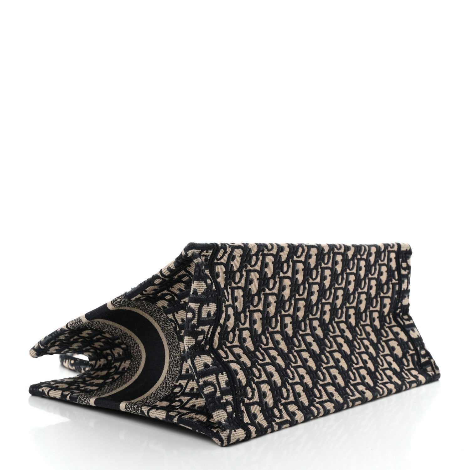 Christian Dior Oblique Medium Book Tote Blue Multicolor 4 of 10