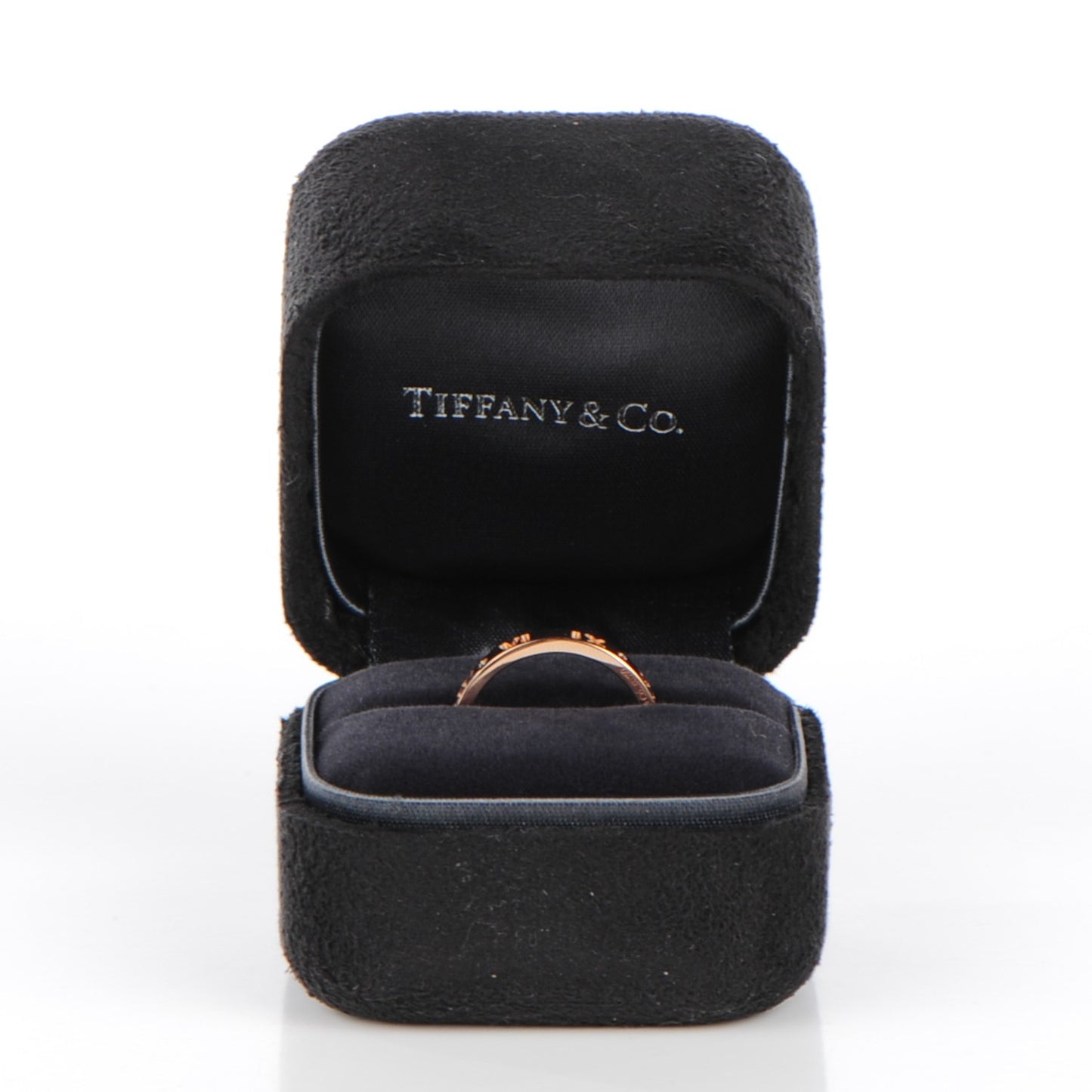18K Rose Gold Diamond Atlas Pierced Ring 5.75