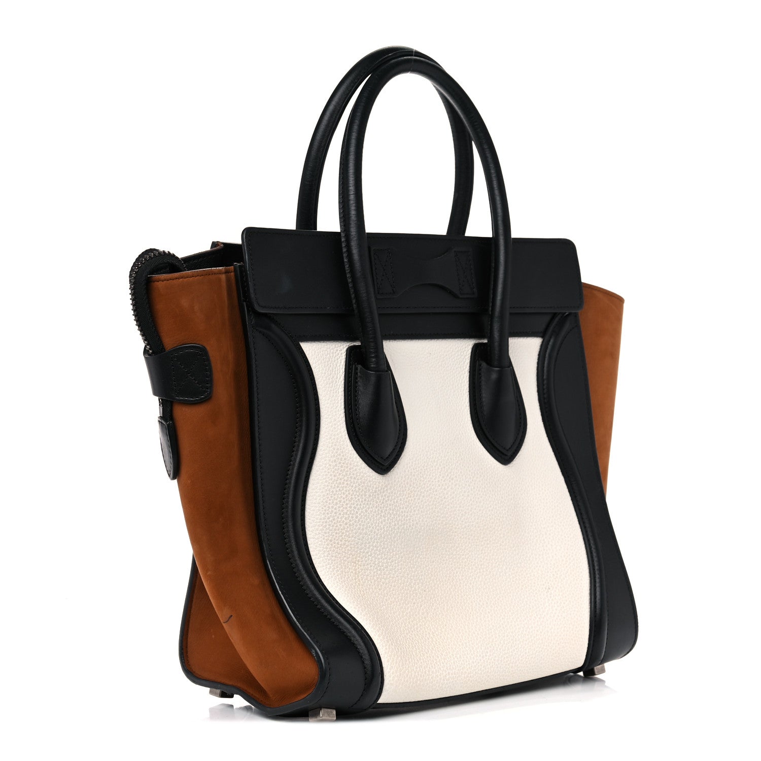 Celine Baby Grained Calfskin Nubuck Tri-Color Micro Luggage Iceberg 2 of 26