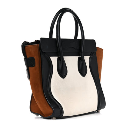 Celine Baby Grained Calfskin Nubuck Tri-Color Micro Luggage Iceberg 2 of 26