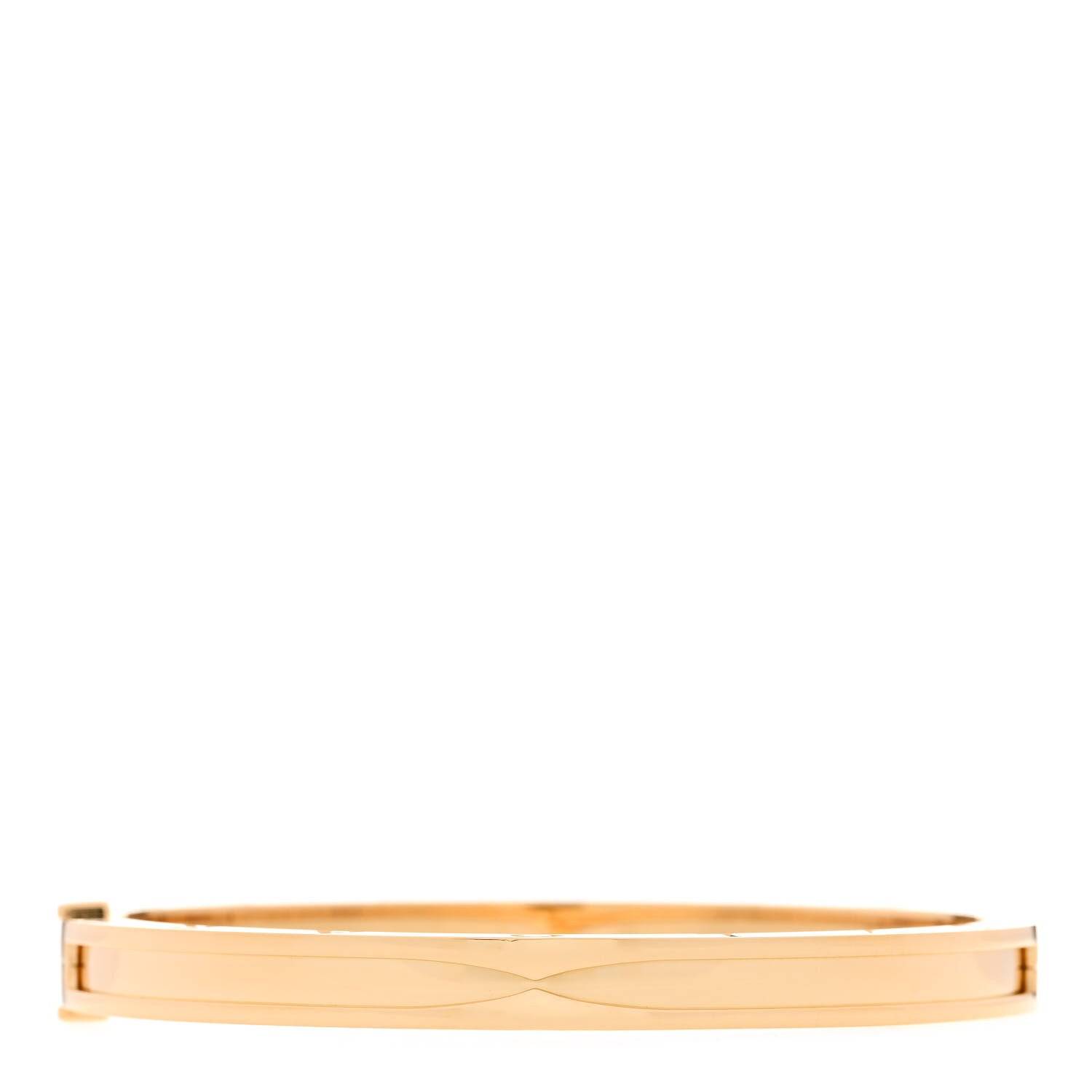 Bulgari 18K Yellow Gold Narrow B.Zero1 Bangle Bracelet S 2 of 5