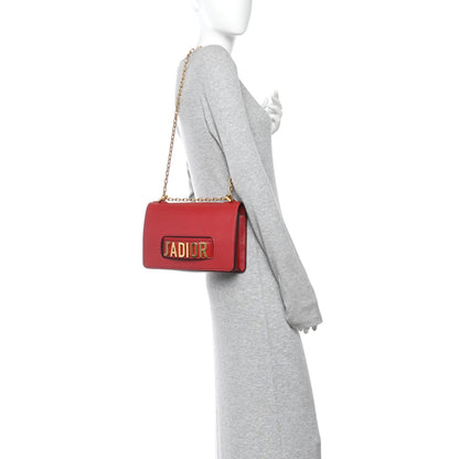 Christian Dior Calfskin J'Adior Chain Flap Bag Red 2 of 10