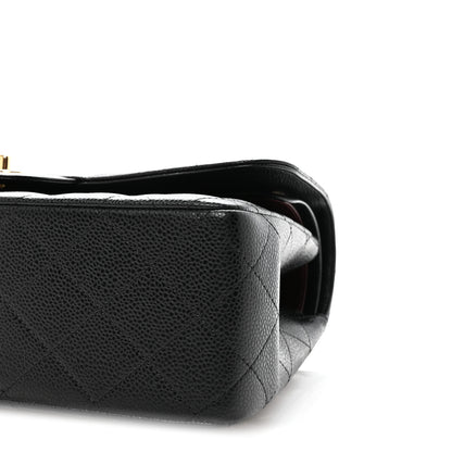 Chanel Caviar Quilted Jumbo Double Flap Black 10 of 11
