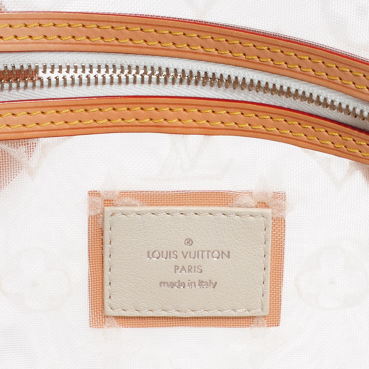 Monogram Transparence Lockit East-West White