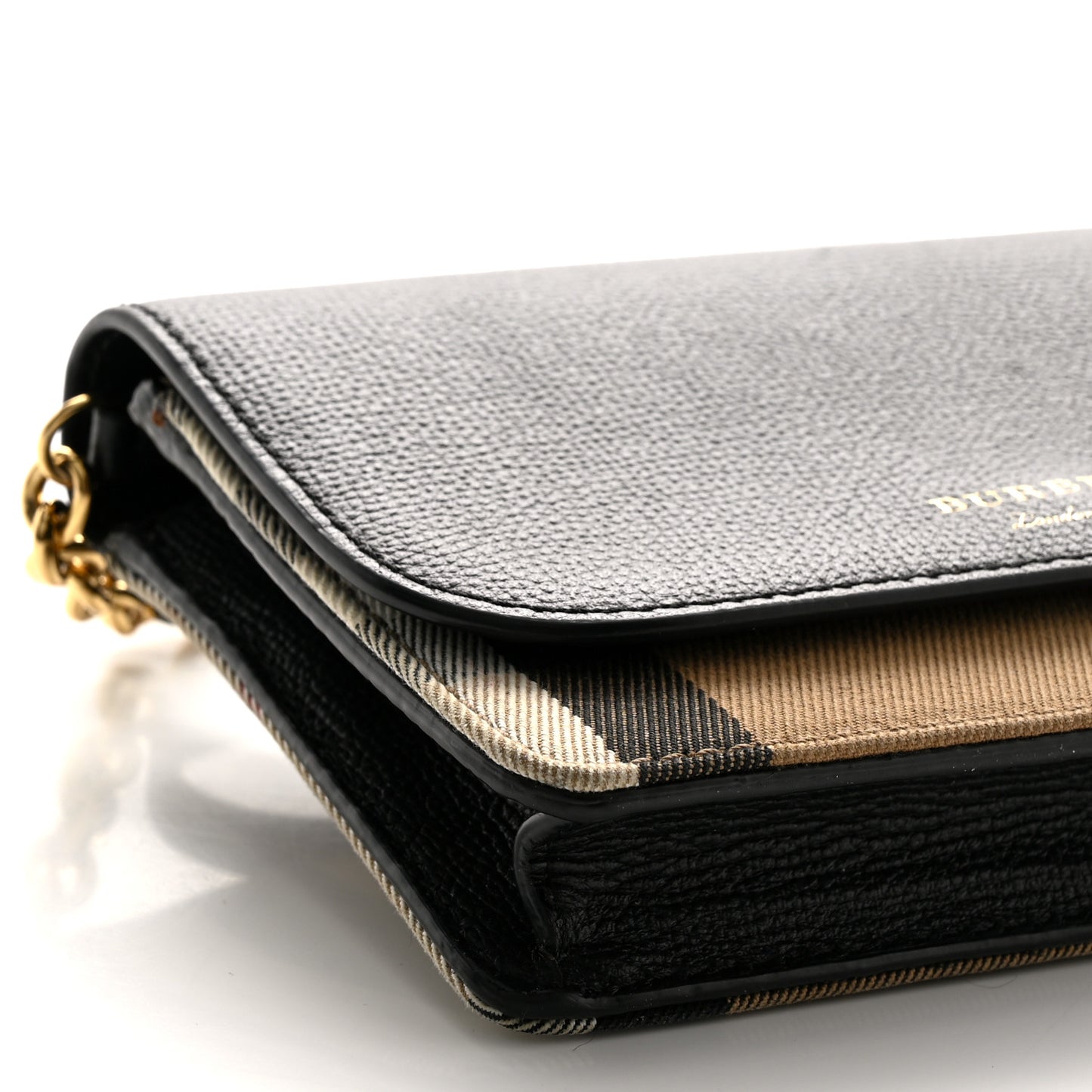 Calfskin Vintage Check Small Loxley Crossbody Black