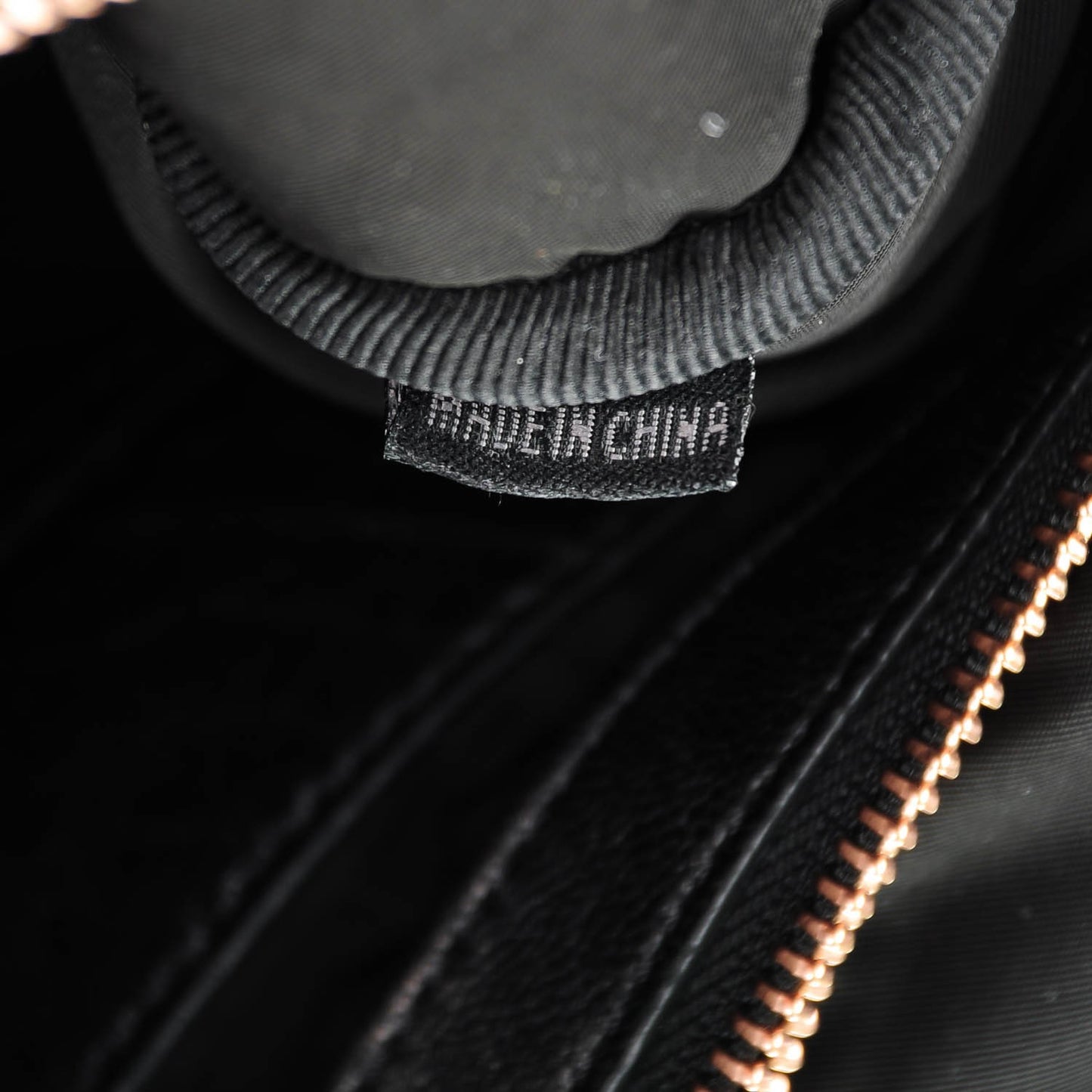 Pebbled Lambskin Rockie Black Rose Gold Hardware