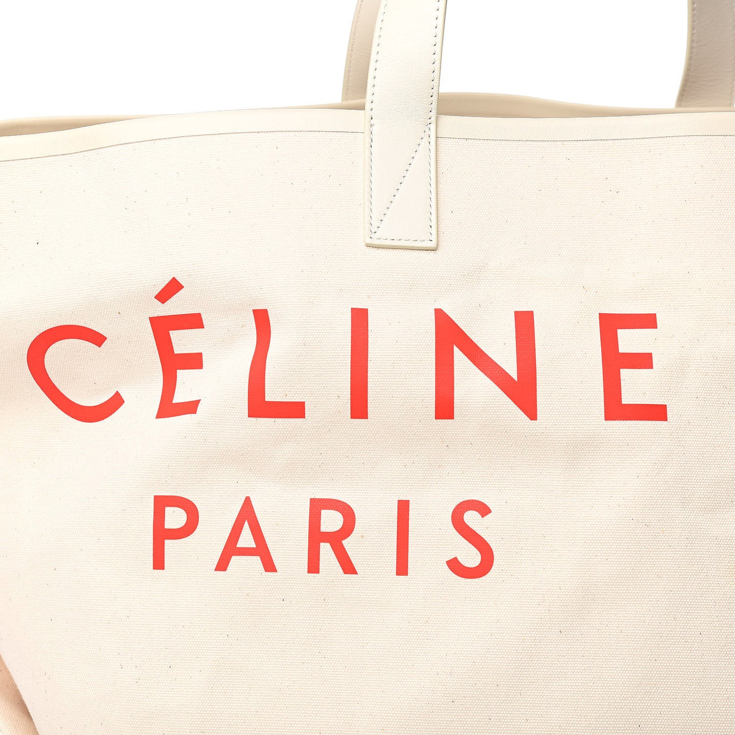 Textile Large Made In Tote Natural Red