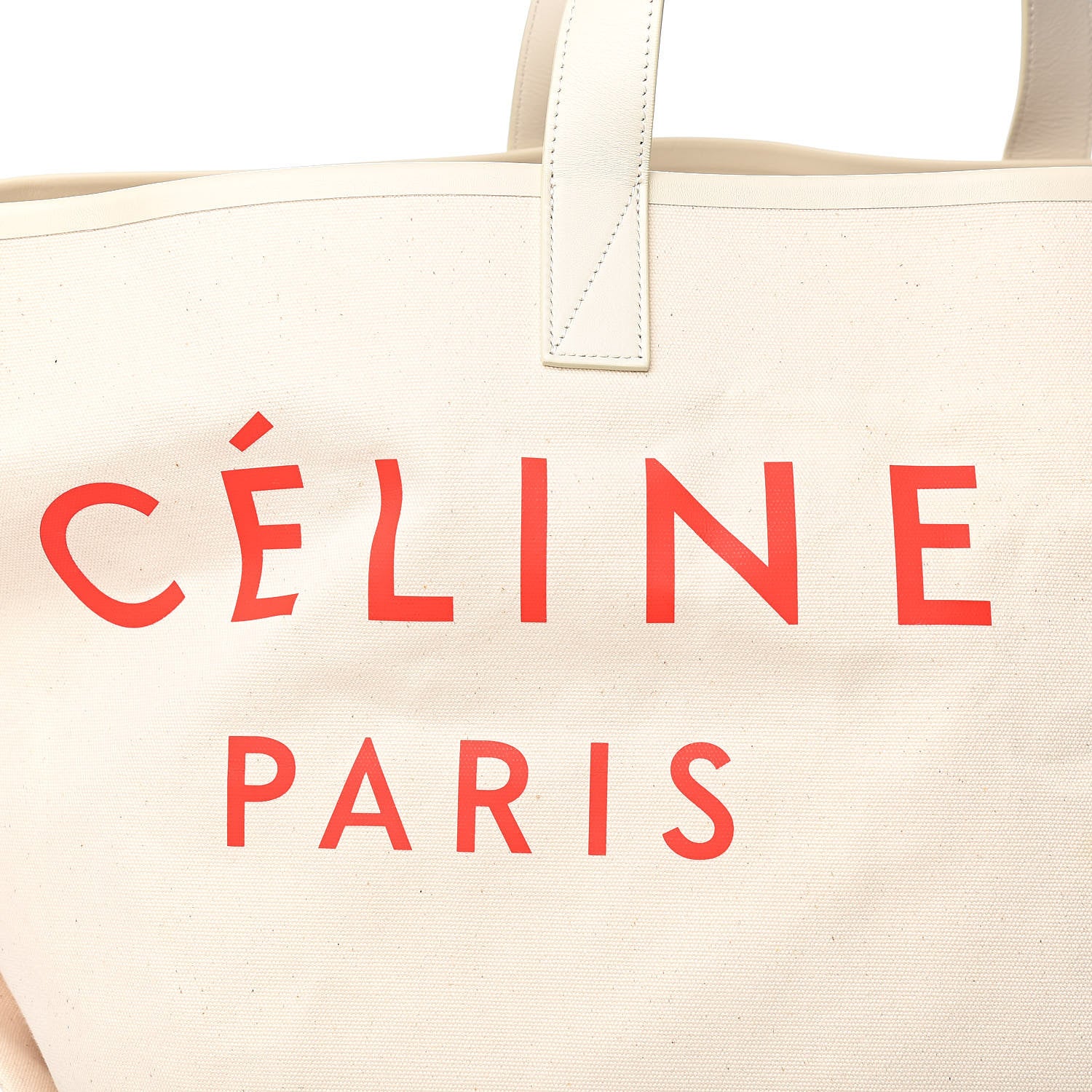 Celine Textile Large Made In Tote Natural Red 12 of 12