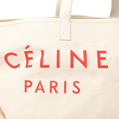 Celine Textile Large Made In Tote Natural Red 12 of 12