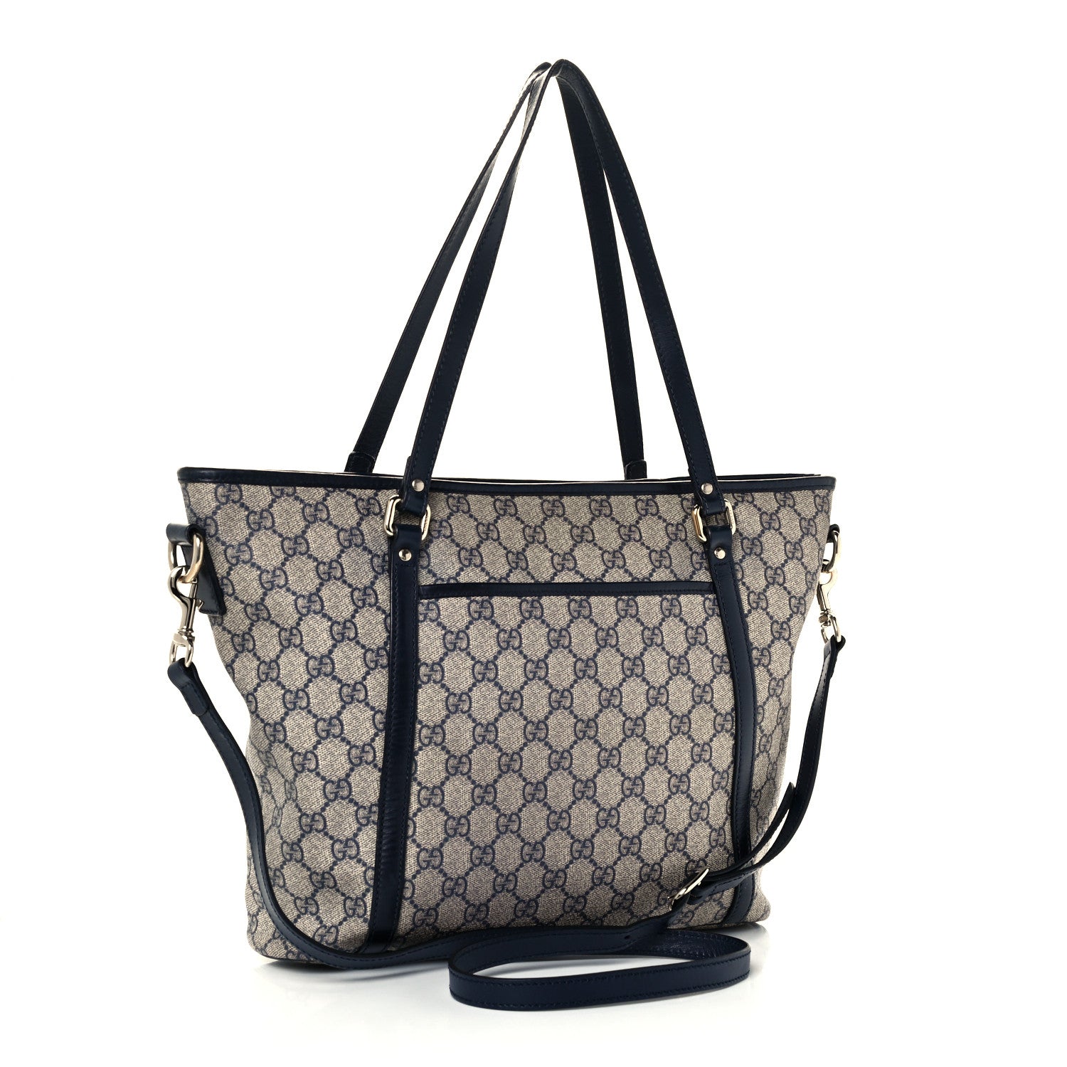 Gucci GG Supreme Monogram Medium Joy Tote Navy 2 of 10
