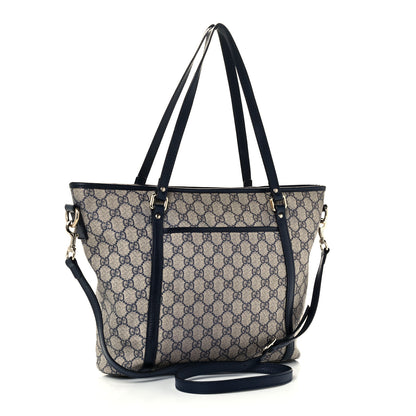Gucci GG Supreme Monogram Medium Joy Tote Navy 2 of 10
