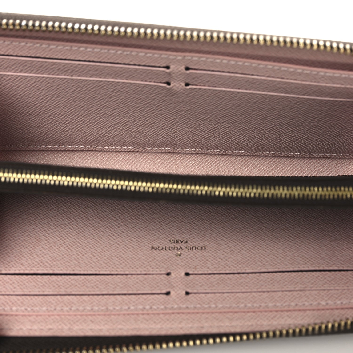 Louis Vuitton Damier Ebene Clemence Wallet Rose Ballerine 5 of 7