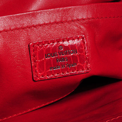 Louis Vuitton Monogram Velours Gracie MM Red 6 of 7