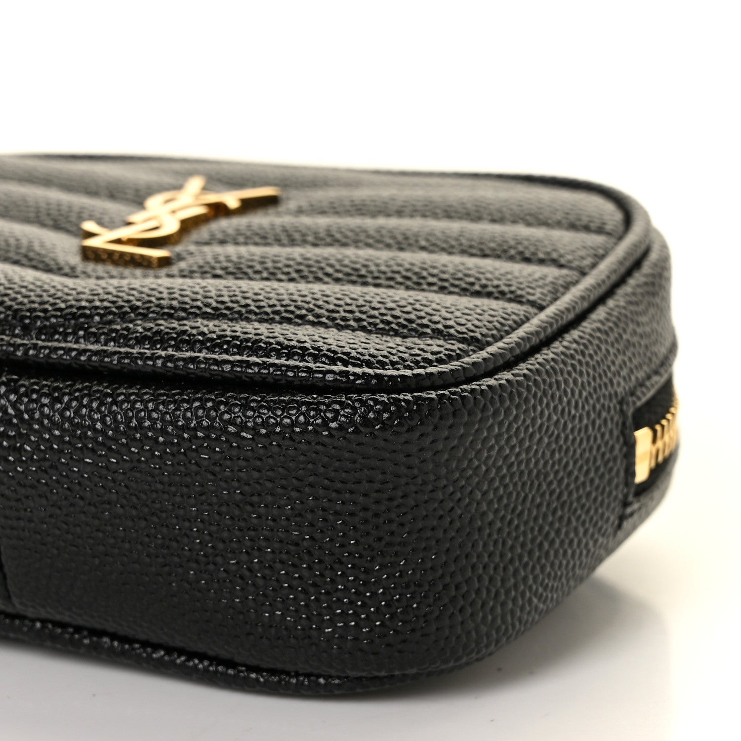 Saint Laurent Grain De Poudre Matelasse Monogram Baby Lou Camera Bag Black 9 of 9