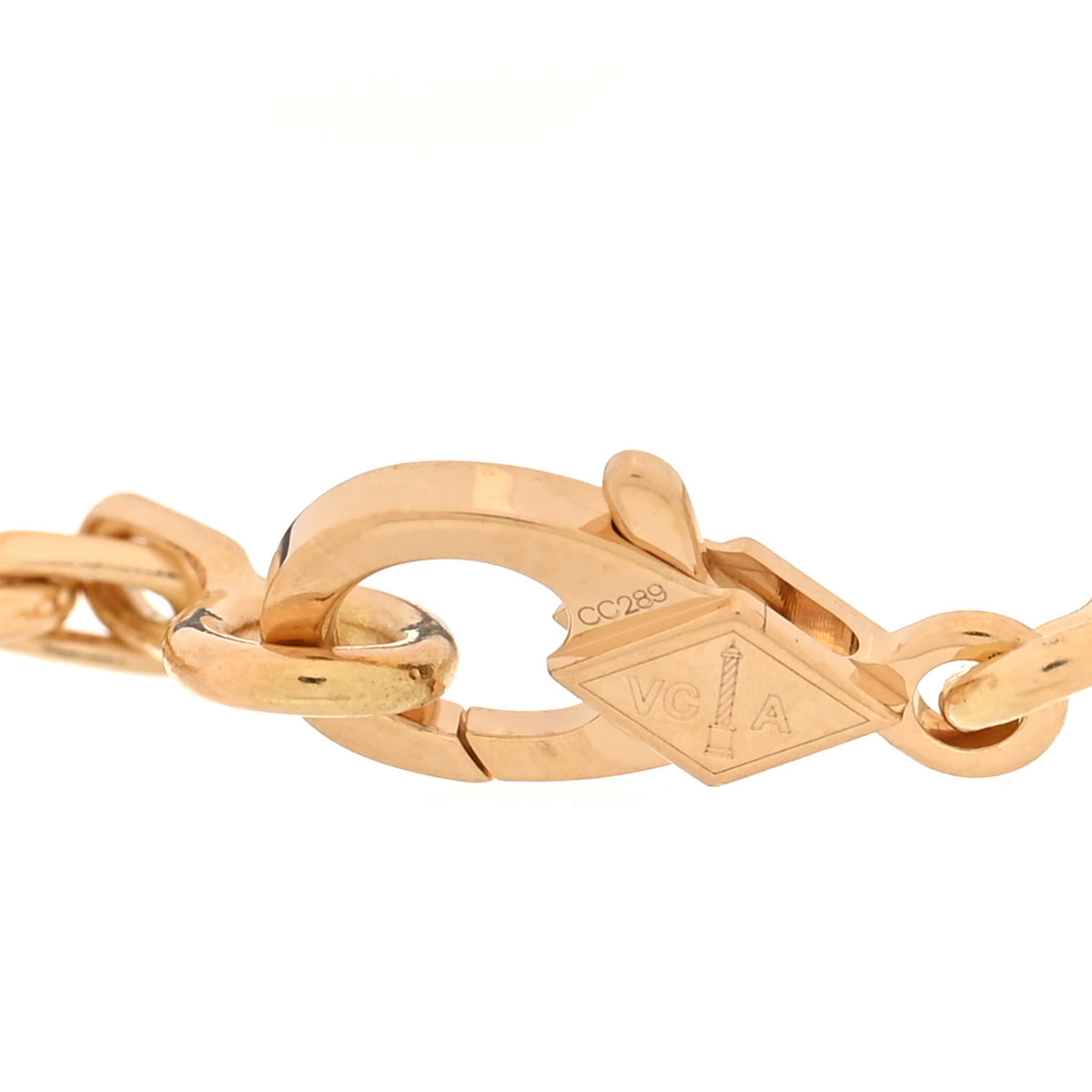 Van Cleef & Arpels 18K Yellow Gold Carnelian 5 Motifs Vintage Alhambra Bracelet 3 of 6