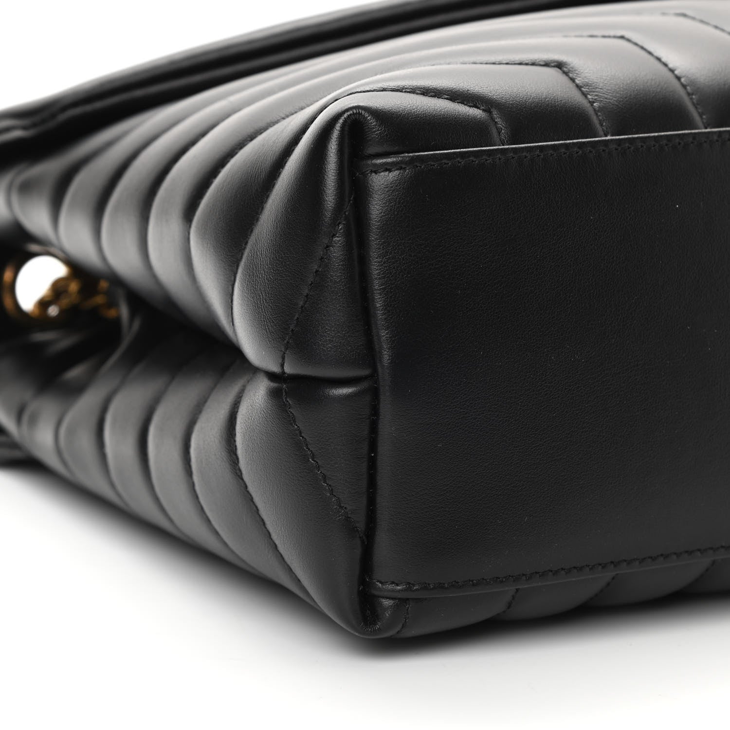Saint Laurent Calfskin Y Quilted Monogram Medium Loulou Chain Satchel Black 9 of 11