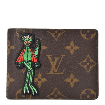 Louis Vuitton Monogram Embroidered Cartoon LV Friends Slender Wallet 1 of 6