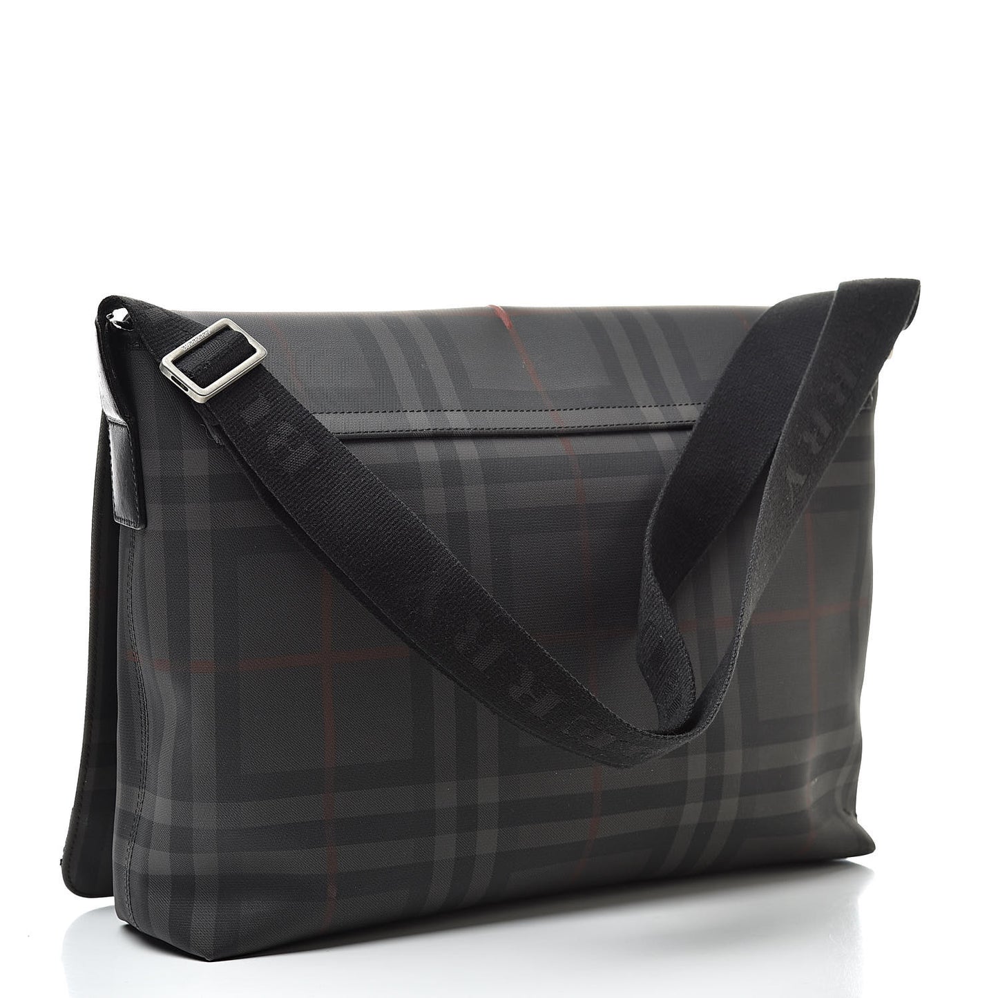 Nylon Smoked Check Messenger Bag
