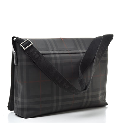 Burberry Nylon Smoked Check Messenger Bag 3 of 17