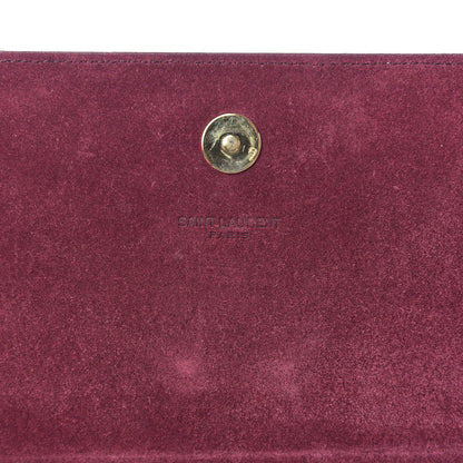 Saint Laurent Patent Classic Monogram Cassandre Clutch Dark Red 10 of 10