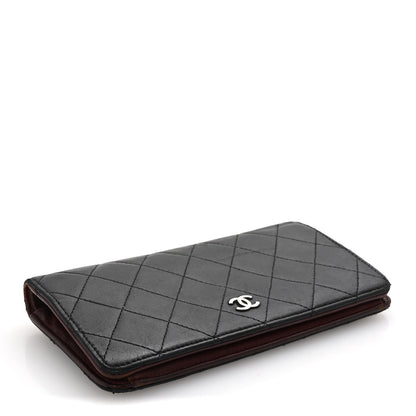Chanel Lambskin Quilted Yen Wallet Black 4 of 8