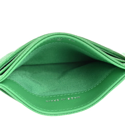Chanel Caviar Quilted Boy Card Holder Green 5 of 8