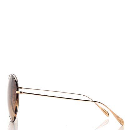 Oliver Peoples Polarized Blondell Round Sunglasses Gold 3 of 9