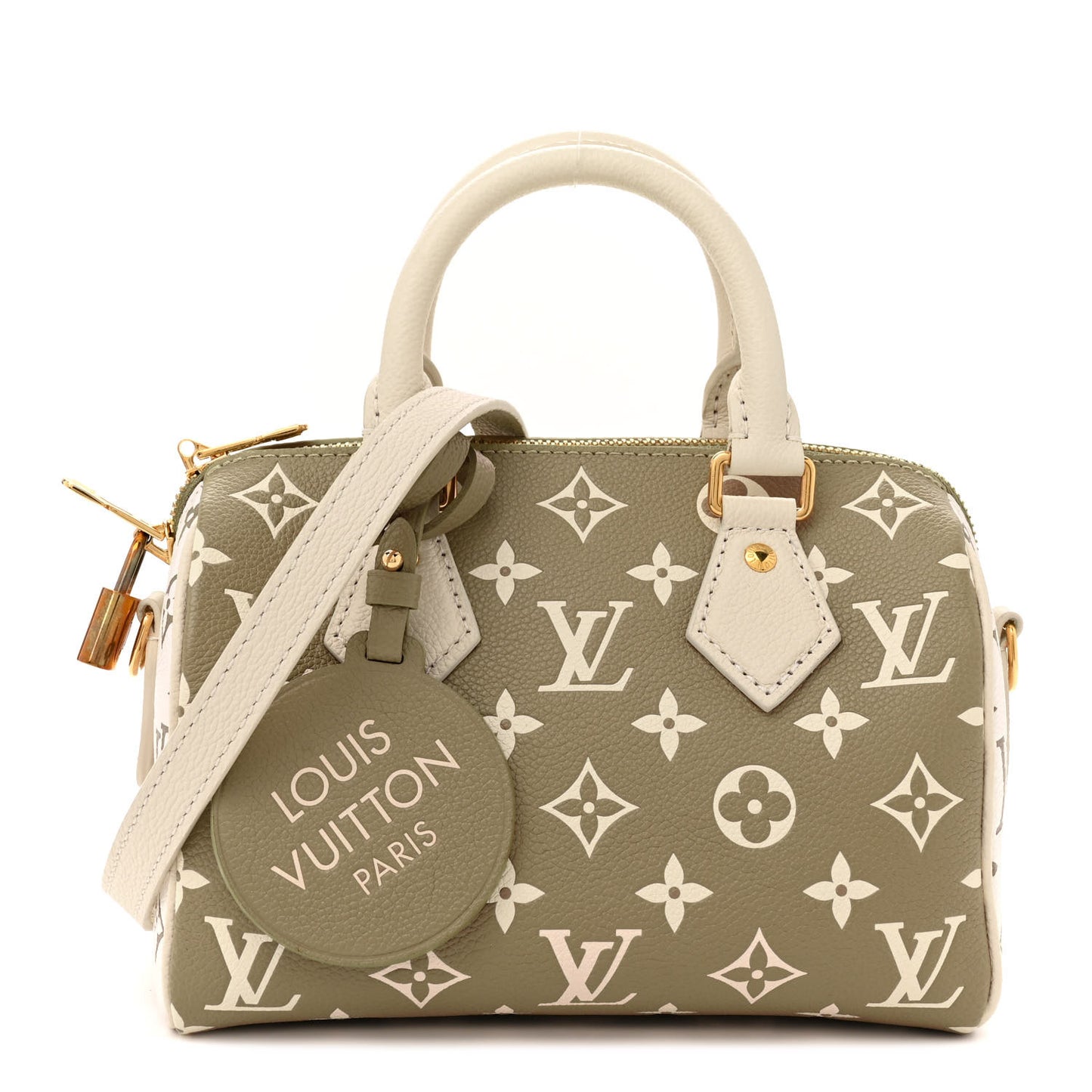 Empreinte Monogram Spring in the City Speedy Bandouliere 20 Kaki Beige Cream