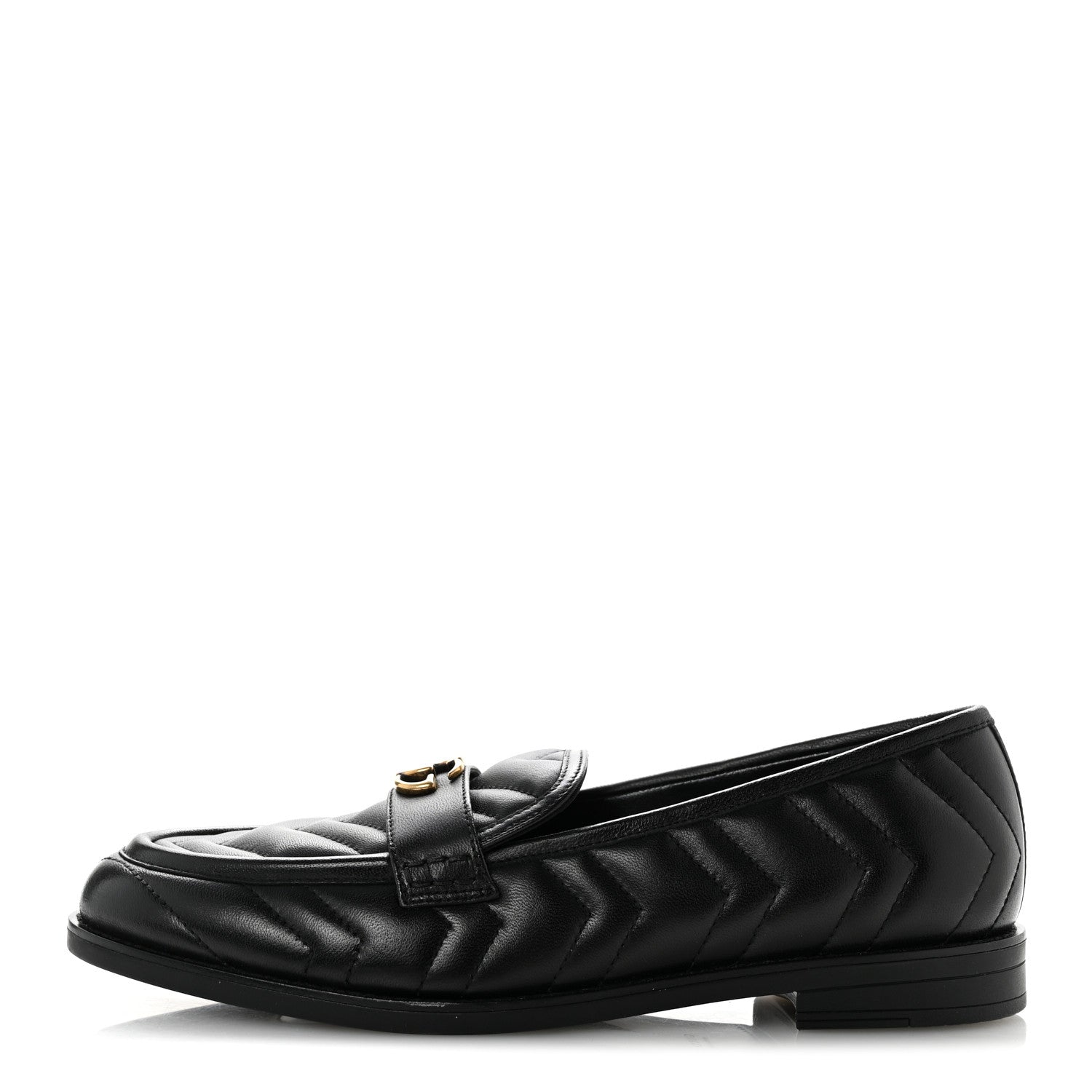 Gucci Nappa Matelasse Double G Marmont Loafers 41 Black 1 of 9