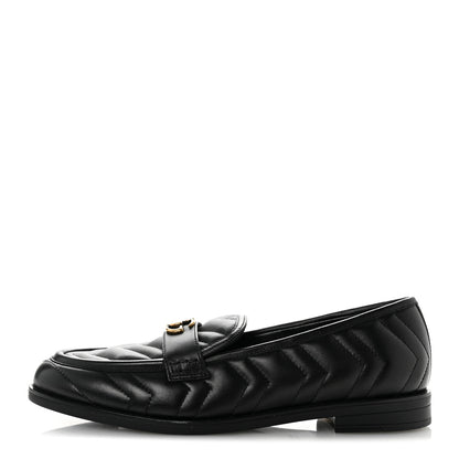 Gucci Nappa Matelasse Double G Marmont Loafers 41 Black 1 of 9