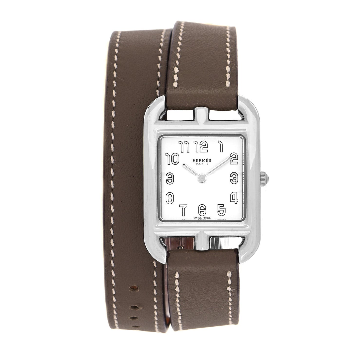 Stainless Steel Swift 23mm Cape Cod Double Tour Quartz Watch Etoupe