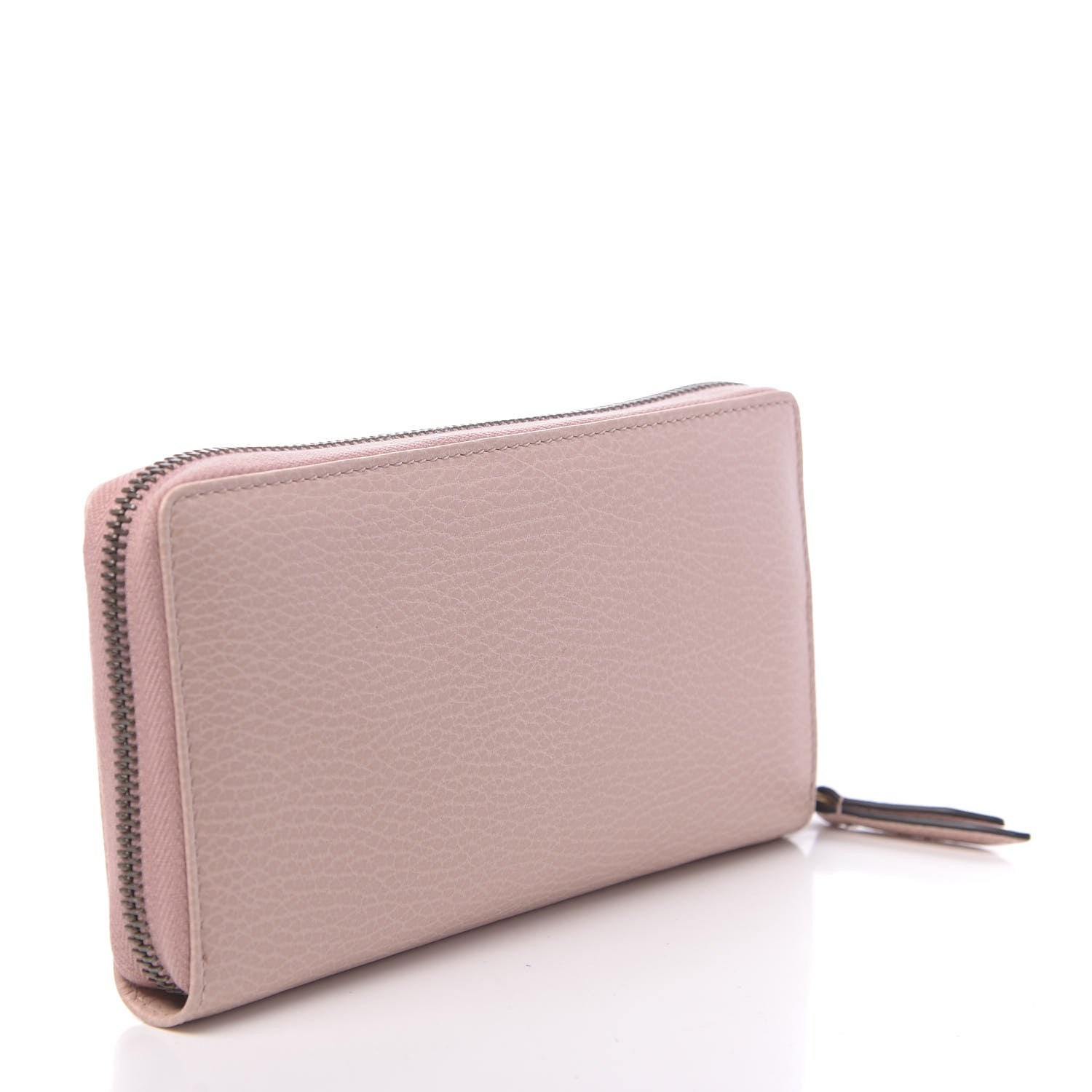 Gucci Calfskin Butterfly Farfalla Zip Around Wallet Perfect Pink 3 of 7