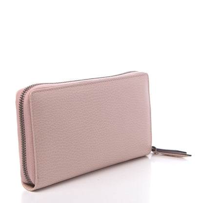 Gucci Calfskin Butterfly Farfalla Zip Around Wallet Perfect Pink 3 of 7