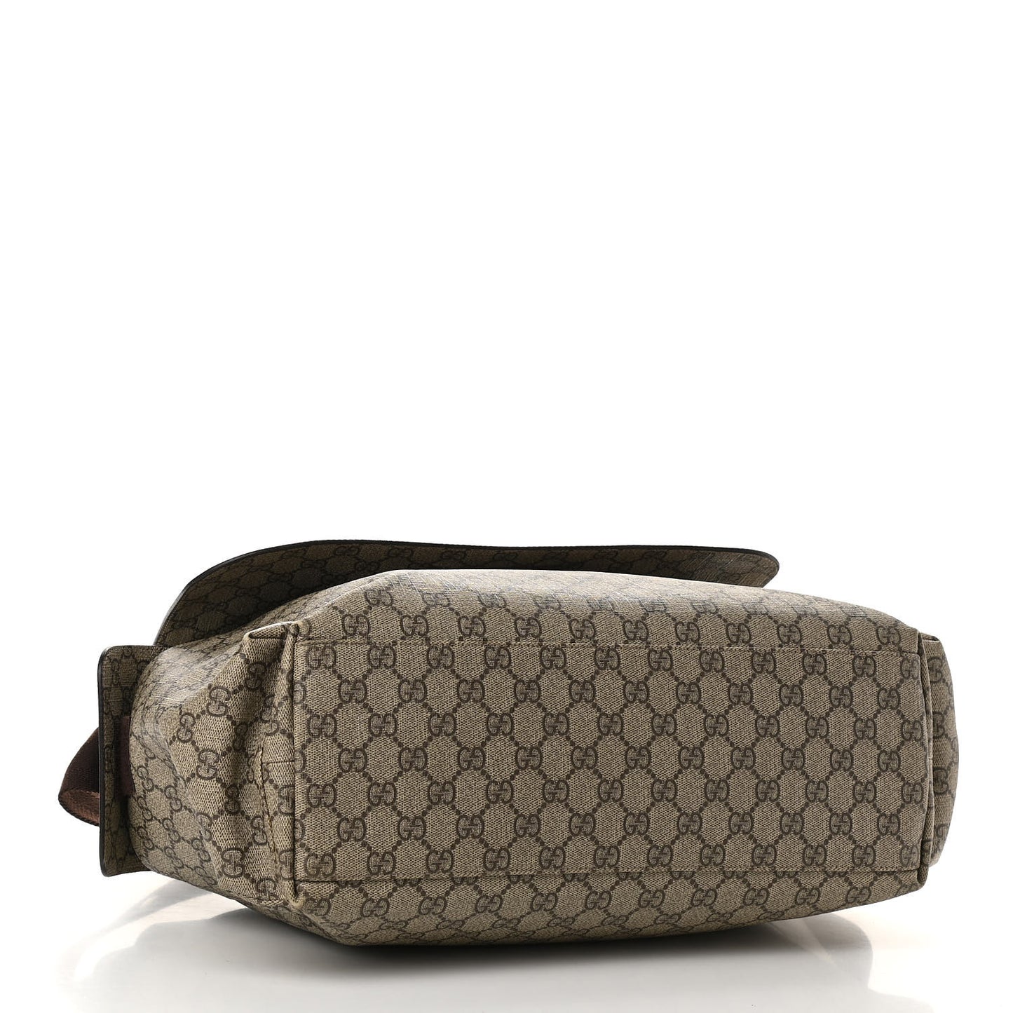 GG Plus Monogram Messenger Diaper Bag Dark Brown