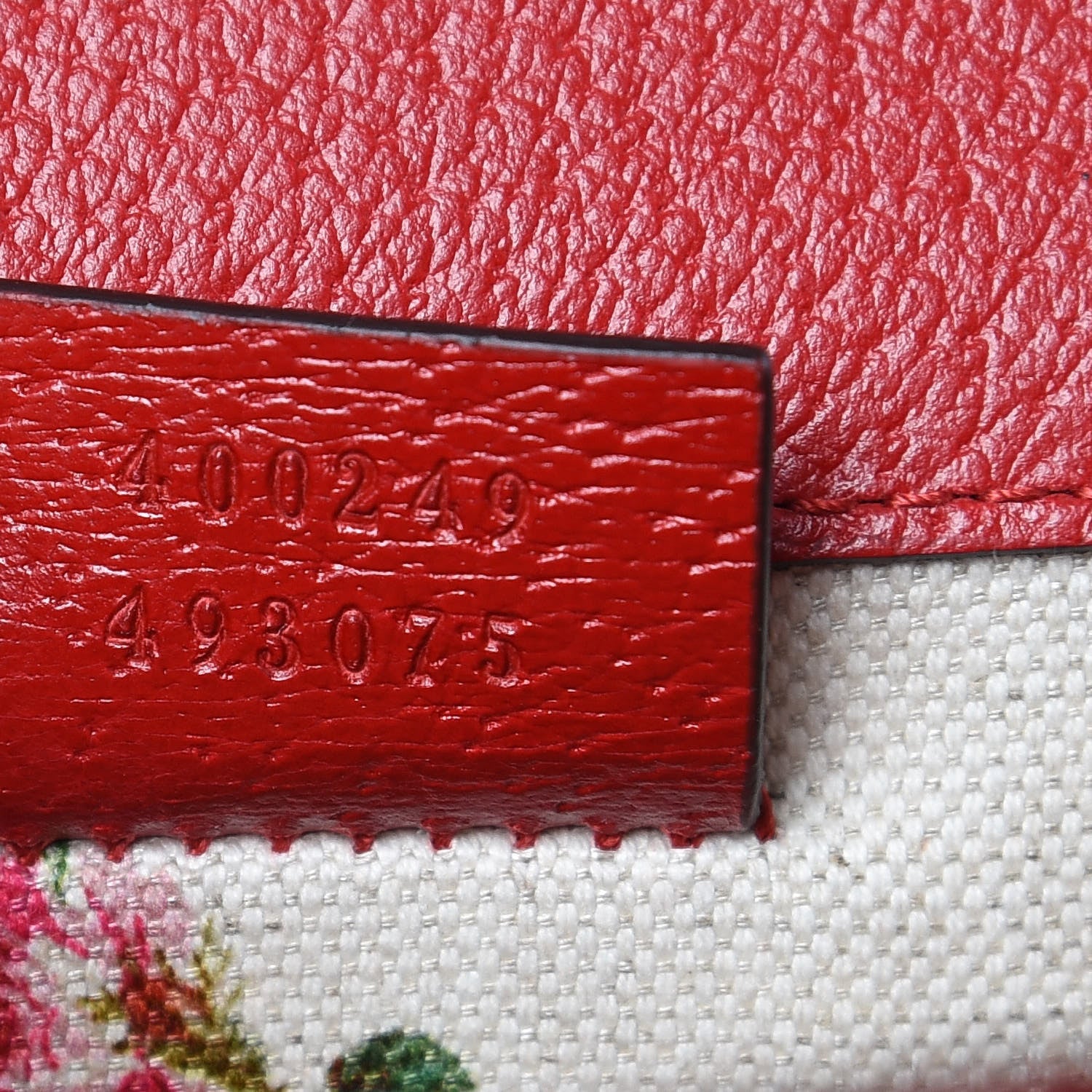 Gucci Calfskin Web Floral Embroidered Small Dionysus Shoulder Bag Hibiscus Red 7 of 10